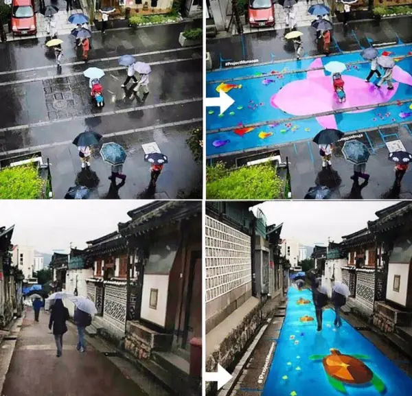 نقاشی های رنگی در کره 