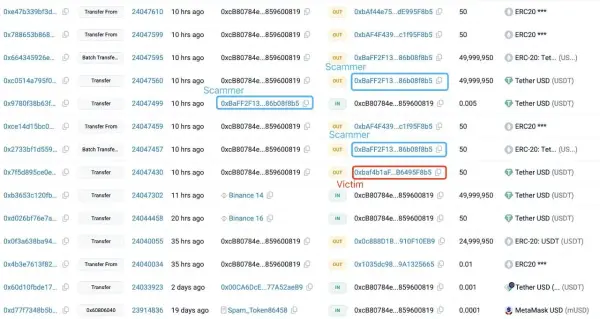 یه کاربر به دلیل اشتباه