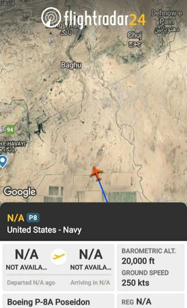 هواپیمای نظامی آمریکا رفته تو